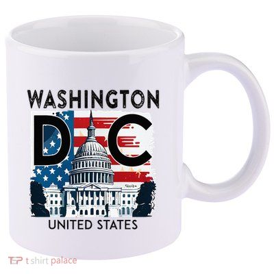Washington Dc Capitol Hill Usa Souvenirs 11oz C Handle Ceramic Mug