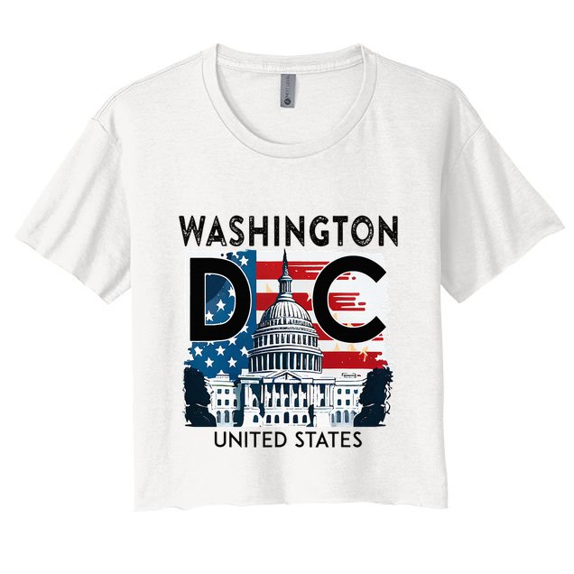 Washington Dc Capitol Hill Usa Souvenirs Crop Top