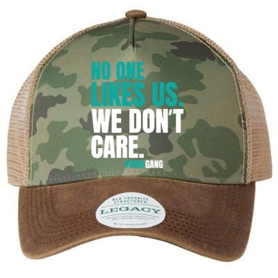 We Dont Care No One Likes Us Vintage Legacy Tie Dye Trucker Hat