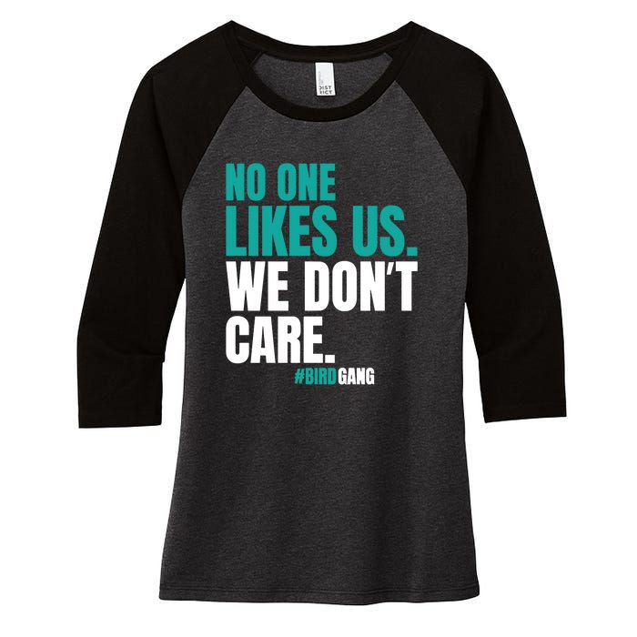 We Dont Care No One Likes Us Vintage Women's Tri-Blend 3/4-Sleeve Raglan Shirt