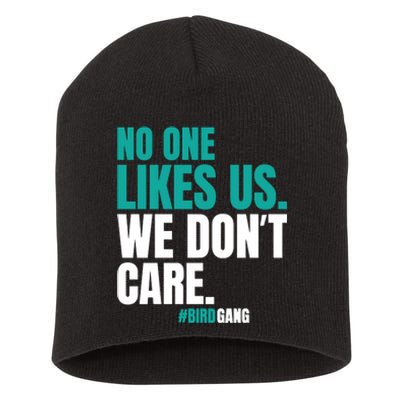 We Dont Care No One Likes Us Vintage Short Acrylic Beanie