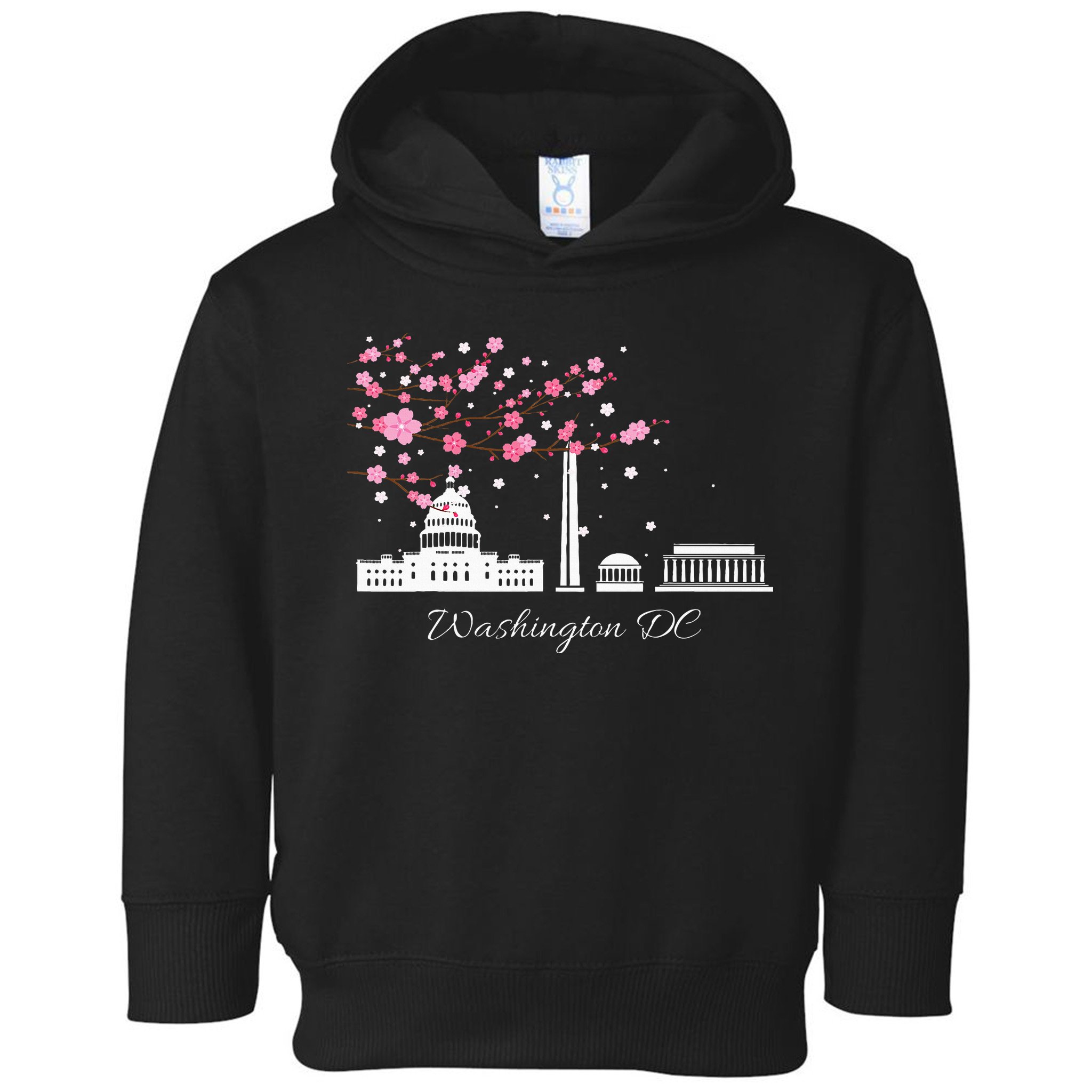 Washington Dc Cherry Blossoms Monuments Memorial Toddler Hoodie