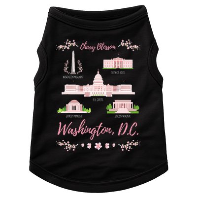 Washington Dc Cherry Blossom Monument Doggie Tank