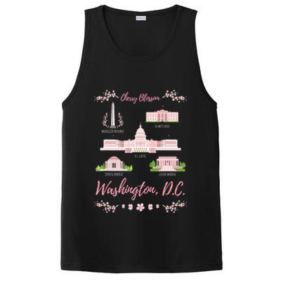 Washington Dc Cherry Blossom Monument PosiCharge Competitor Tank