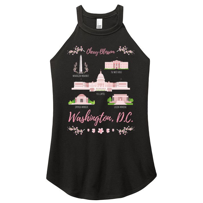 Washington Dc Cherry Blossom Monument Women's Perfect Tri Rocker Tank