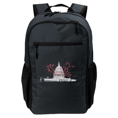 Washington Dc Capitol Hill Usa Souvenir Cherry Blossoms Gift Daily Commute Backpack