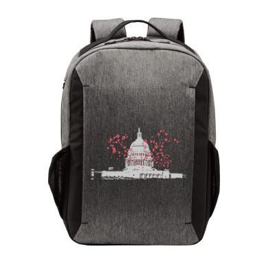 Washington Dc Capitol Hill Usa Souvenir Cherry Blossoms Gift Vector Backpack