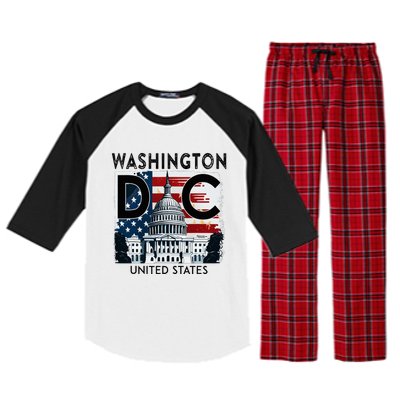 Washington Dc Capitol Hill Usa Souvenirs Gifts Raglan Sleeve Pajama Set