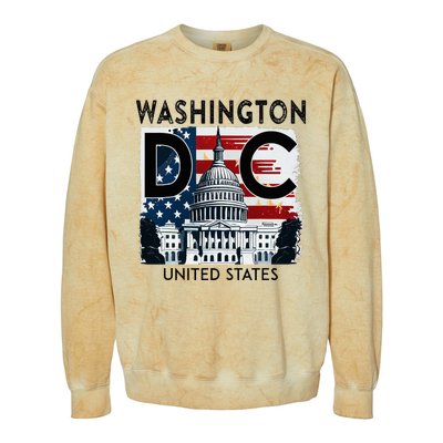 Washington Dc Capitol Hill Usa Souvenirs Gifts Colorblast Crewneck Sweatshirt