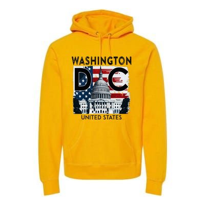 Washington Dc Capitol Hill Usa Souvenirs Gifts Premium Hoodie