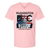 Washington Dc Capitol Hill Usa Souvenirs Gifts V-Neck T-Shirt