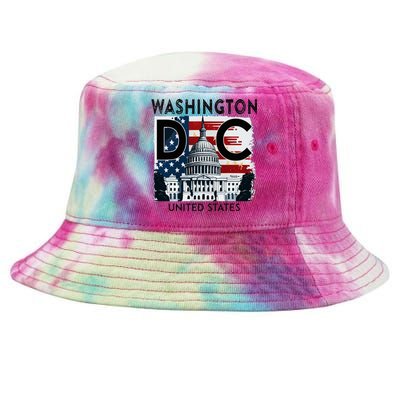 Washington Dc Capitol Hill Usa Souvenirs Gifts Tie-Dyed Bucket Hat