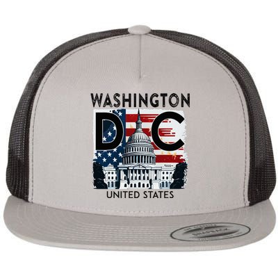 Washington Dc Capitol Hill Usa Souvenirs Gifts Flat Bill Trucker Hat