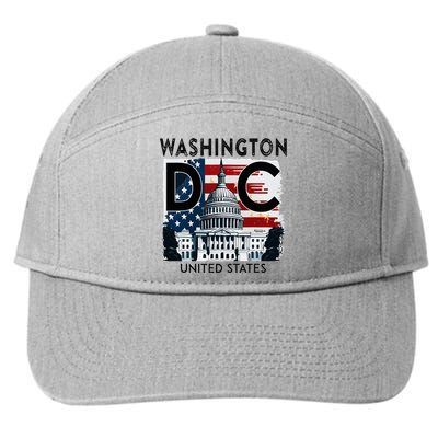 Washington Dc Capitol Hill Usa Souvenirs Gifts 7-Panel Snapback Hat