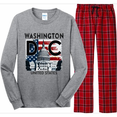 Washington Dc Capitol Hill Usa Souvenirs Gifts Long Sleeve Pajama Set