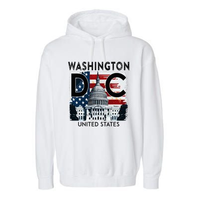 Washington Dc Capitol Hill Usa Souvenirs Gifts Garment-Dyed Fleece Hoodie