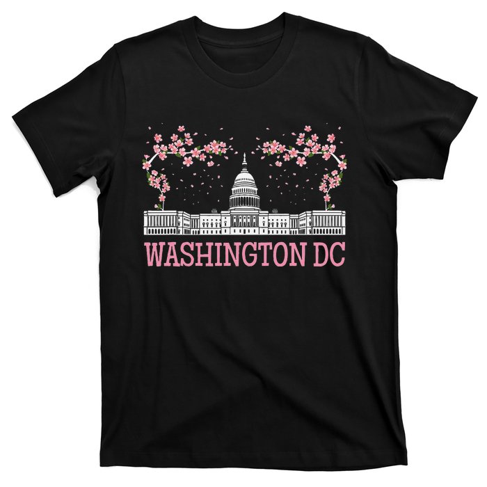 Washington Dc Cherry Blossom Monument T-Shirt