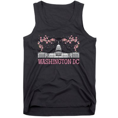 Washington Dc Cherry Blossom Monument Tank Top