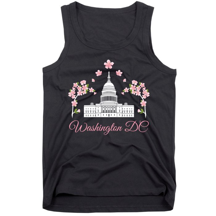 Washington Dc Cherry Blossom Gift Tank Top