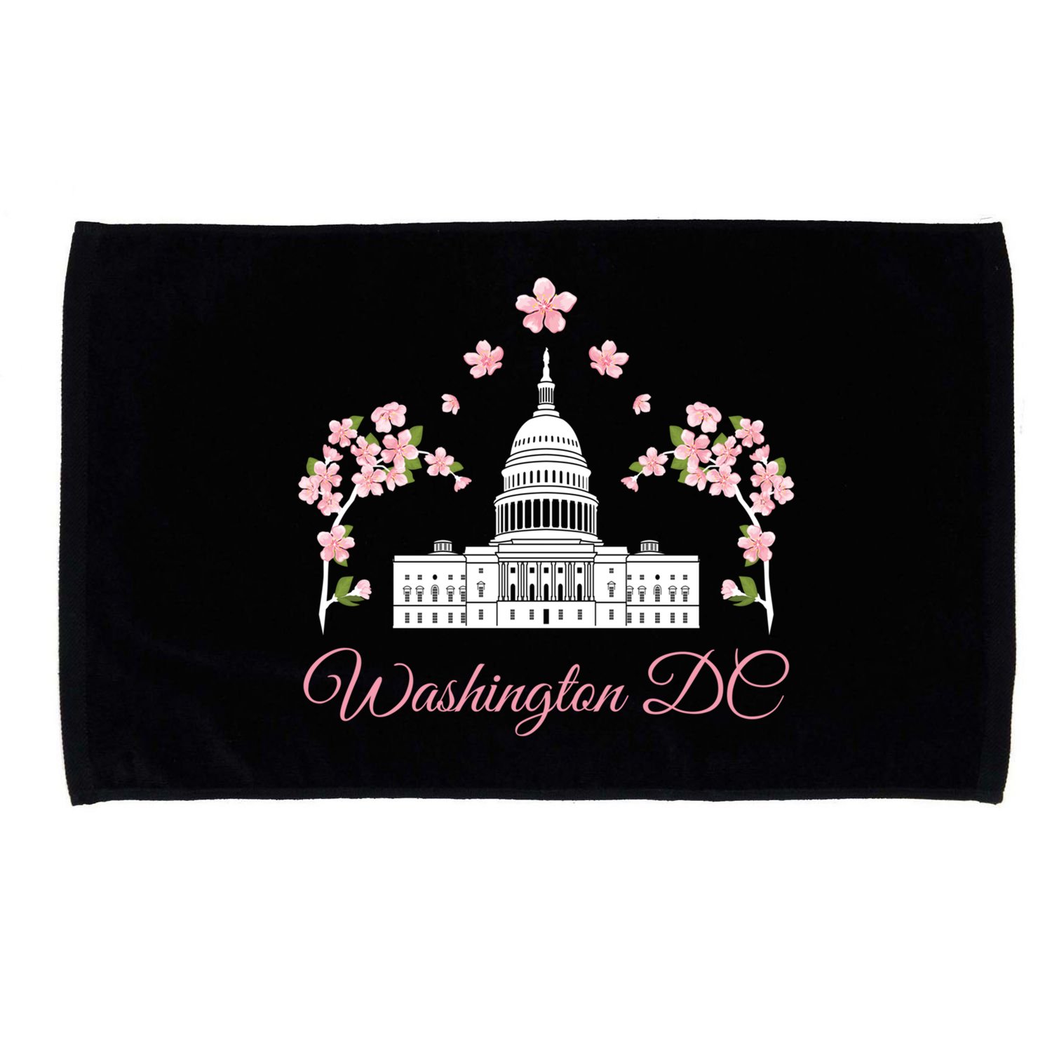 Washington Dc Cherry Blossom Gift Microfiber Hand Towel