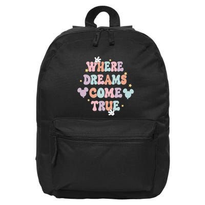 Where Dreams Come True Cute Magical World Castle 16 in Basic Backpack