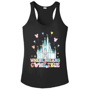 Where Dreams Come True Diz Nee Family Trip Castle Magic Kingdom Ladies PosiCharge Competitor Racerback Tank