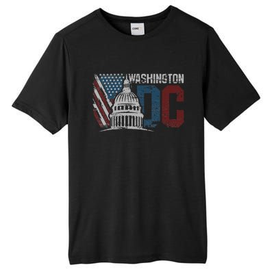 Washington Dc Capitol Hill Usa Flag Souvenir Tall Fusion ChromaSoft Performance T-Shirt