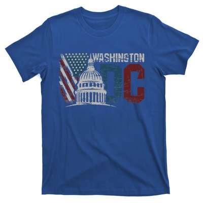 Washington Dc Capitol Hill Usa Flag Souvenir T-Shirt