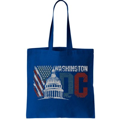 Washington Dc Capitol Hill Usa Flag Souvenir Tote Bag