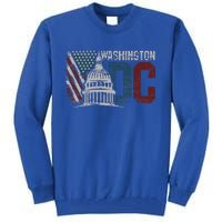 Washington Dc Capitol Hill Usa Flag Souvenir Tall Sweatshirt