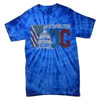 Washington Dc Capitol Hill Usa Flag Souvenir Tie-Dye T-Shirt