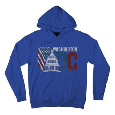 Washington Dc Capitol Hill Usa Flag Souvenir Tall Hoodie