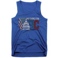 Washington Dc Capitol Hill Usa Flag Souvenir Tank Top