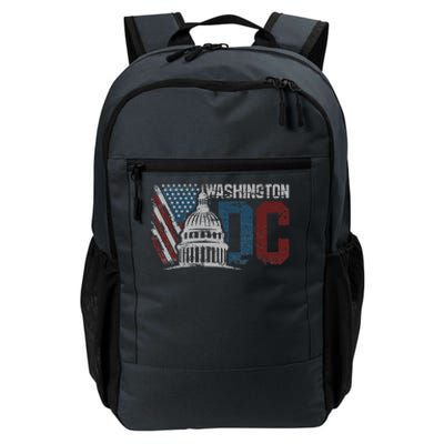 Washington Dc Capitol Hill Usa Flag Souvenir Daily Commute Backpack