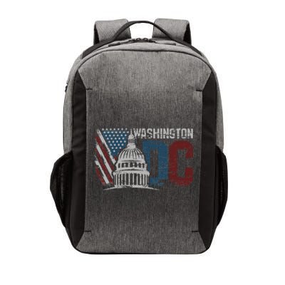 Washington Dc Capitol Hill Usa Flag Souvenir Vector Backpack