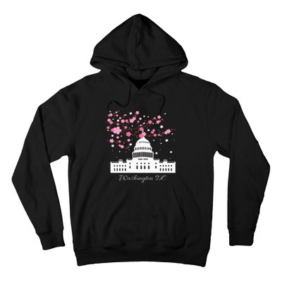 Washington Dc Capitol Building Cherry Blossoms Hoodie