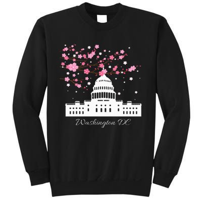 Washington Dc Capitol Building Cherry Blossoms Sweatshirt