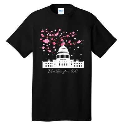 Washington Dc Capitol Building Cherry Blossoms Tall T-Shirt