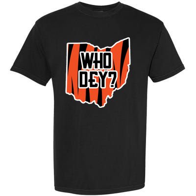 Who Dey? Cincinnati Ohio Garment-Dyed Heavyweight T-Shirt