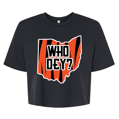 Who Dey? Cincinnati Ohio Bella+Canvas Jersey Crop Tee