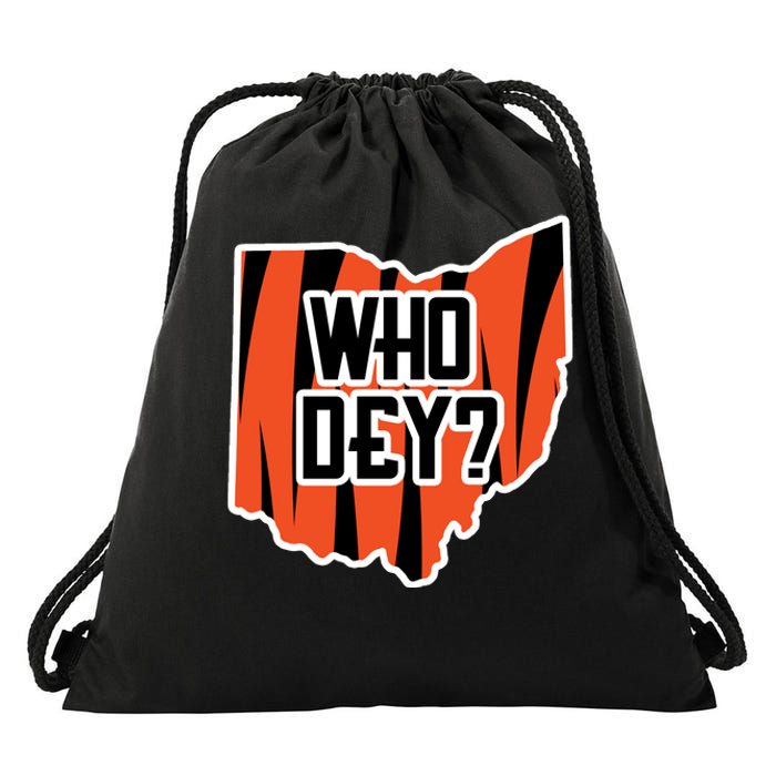 Who Dey? Cincinnati Ohio Drawstring Bag