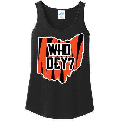 Who Dey? Cincinnati Ohio Ladies Essential Tank