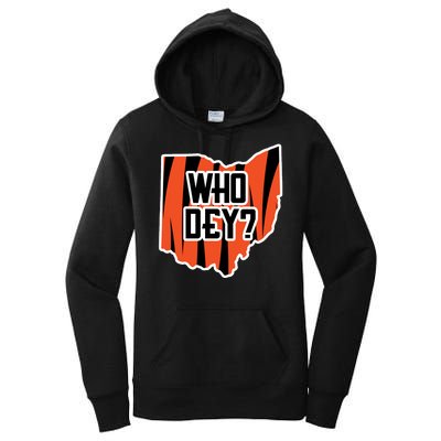 Who Dey? Cincinnati Ohio Women's Pullover Hoodie