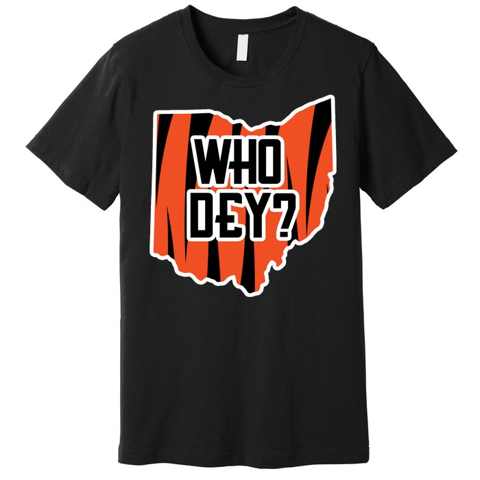 Who Dey? Cincinnati Ohio Premium T-Shirt