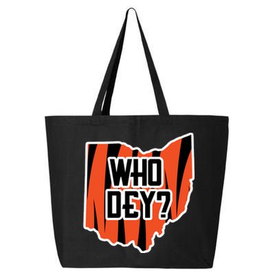 Who Dey? Cincinnati Ohio 25L Jumbo Tote