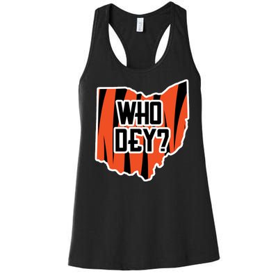 Who Dey? Cincinnati Ohio Women's Racerback Tank