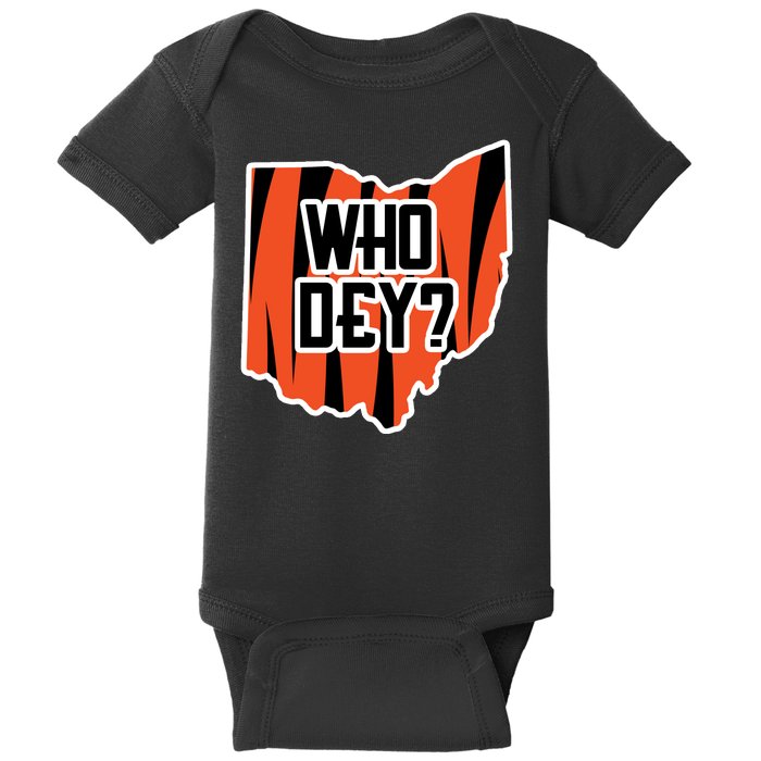 Who Dey? Cincinnati Ohio Baby Bodysuit