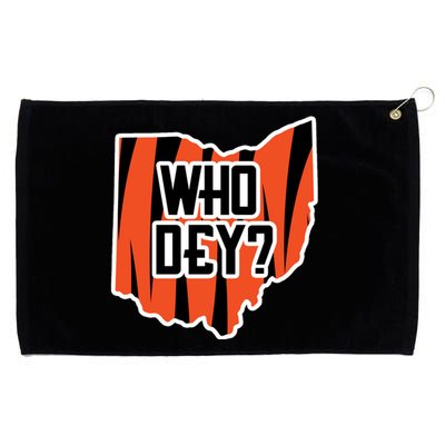 Who Dey? Cincinnati Ohio Grommeted Golf Towel