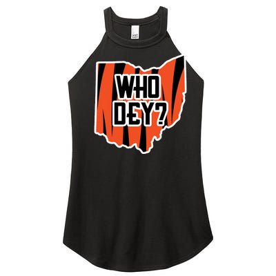 Who Dey? Cincinnati Ohio Women’s Perfect Tri Rocker Tank