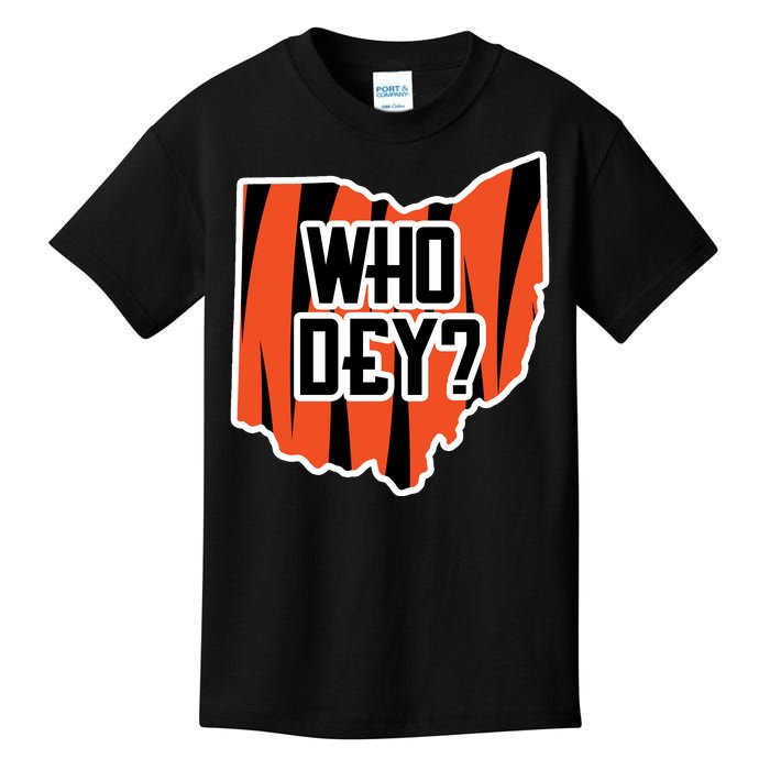 Who Dey? Cincinnati Ohio Kids T-Shirt